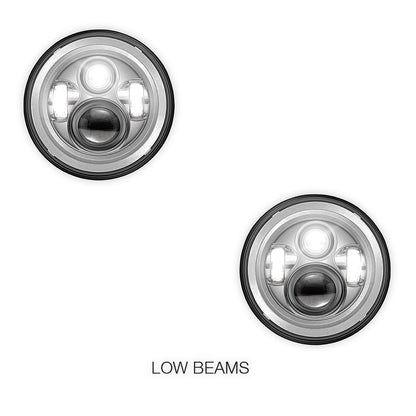 Jeep Wrangler TJ (1997 - 2006) 7" Round LED Headlights LH + RH