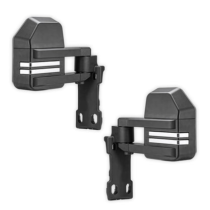 Toyota LandCruiser 70 / 73 / 75 / 76 / 78 / 79 Series (1984 - 2025) Black Extendable Towing Side Mirrors