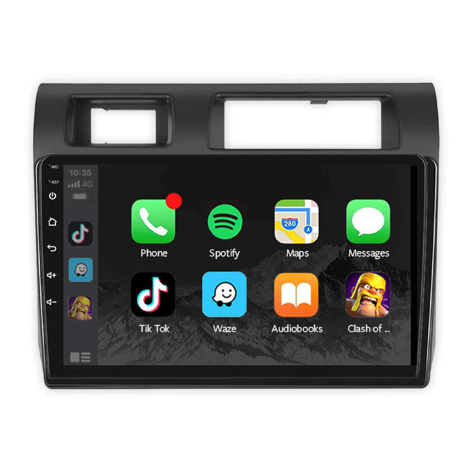 Toyota LandCruiser 70 76 79 Series (2008 - 2023) 9" Wireless Android 13 Head Unit for Apple CarPlay / Android Auto