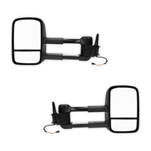 Toyota LandCruiser 80 Series (1990 - 1998) Black Extendable Towing Side Mirrors