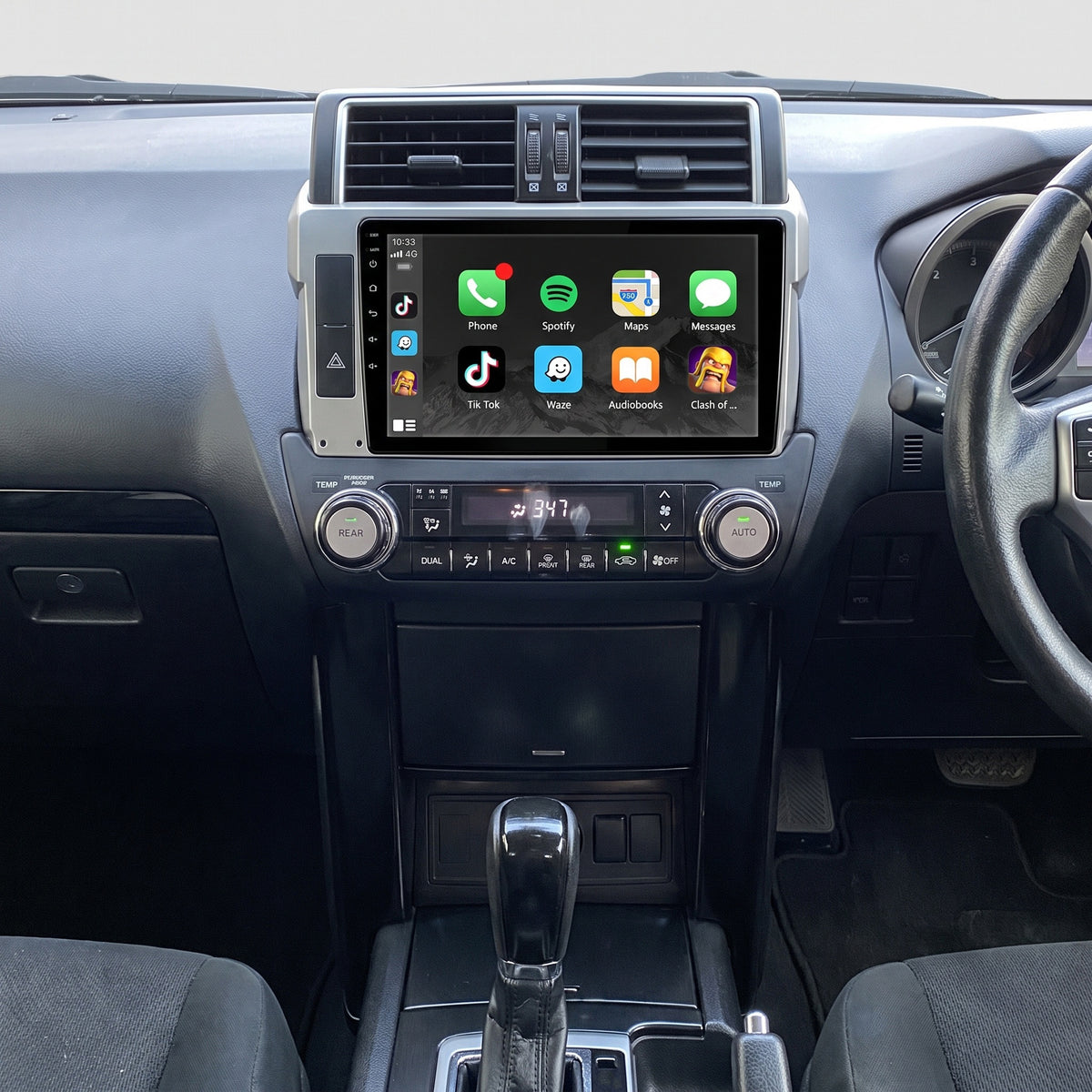 Toyota LandCruiser Prado 150 Series (2014 - 2017) 10" 13.3" Wireless Android 16 Head Unit for Apple CarPlay / Android Auto