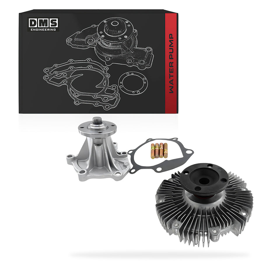 Toyota LandCruiser HJ47 / HJ60 / HJ61 / HJ75 (1980 - 1990) 4.0L Engine Water Pump + Fan Clutch & Gasket