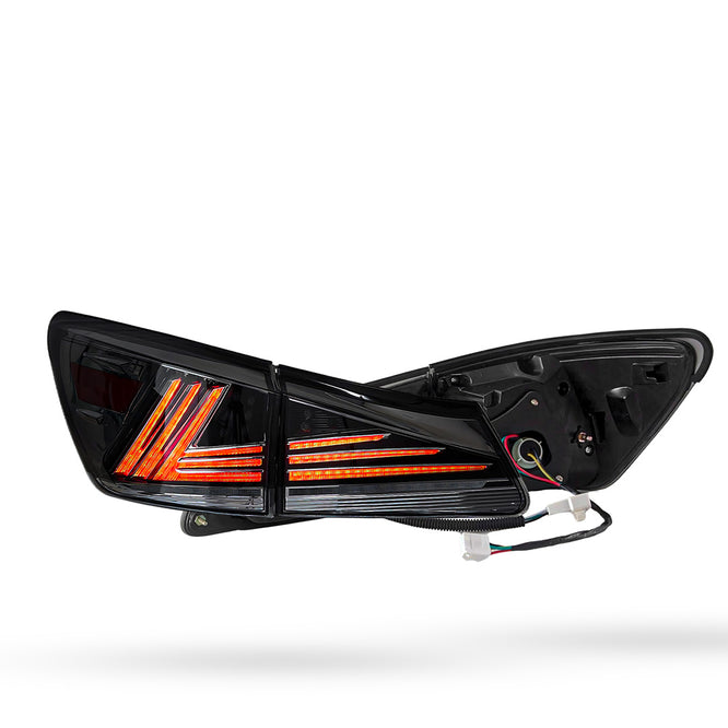 Lexus IS-F USE20 (2008 - 2012) Sequential Smoked Full LED Tail Lights LH + RH