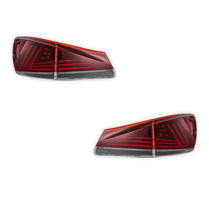 Lexus IS250 GSE20 (2006 - 2012) Sequential Red Full LED Tail Lights LH + RH