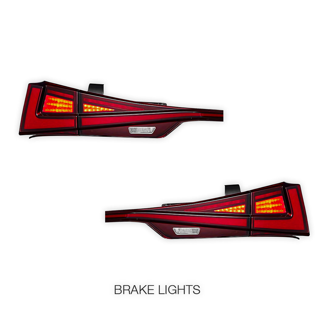 Lexus IS250 GSE20 / GSE30 (2014 - 2015) Sequential Red Full LED Tail Lights LH + RH