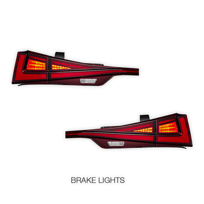 Lexus IS300h AVE30 (2014 - 2020) Sequential Red Full LED Tail Lights LH + RH