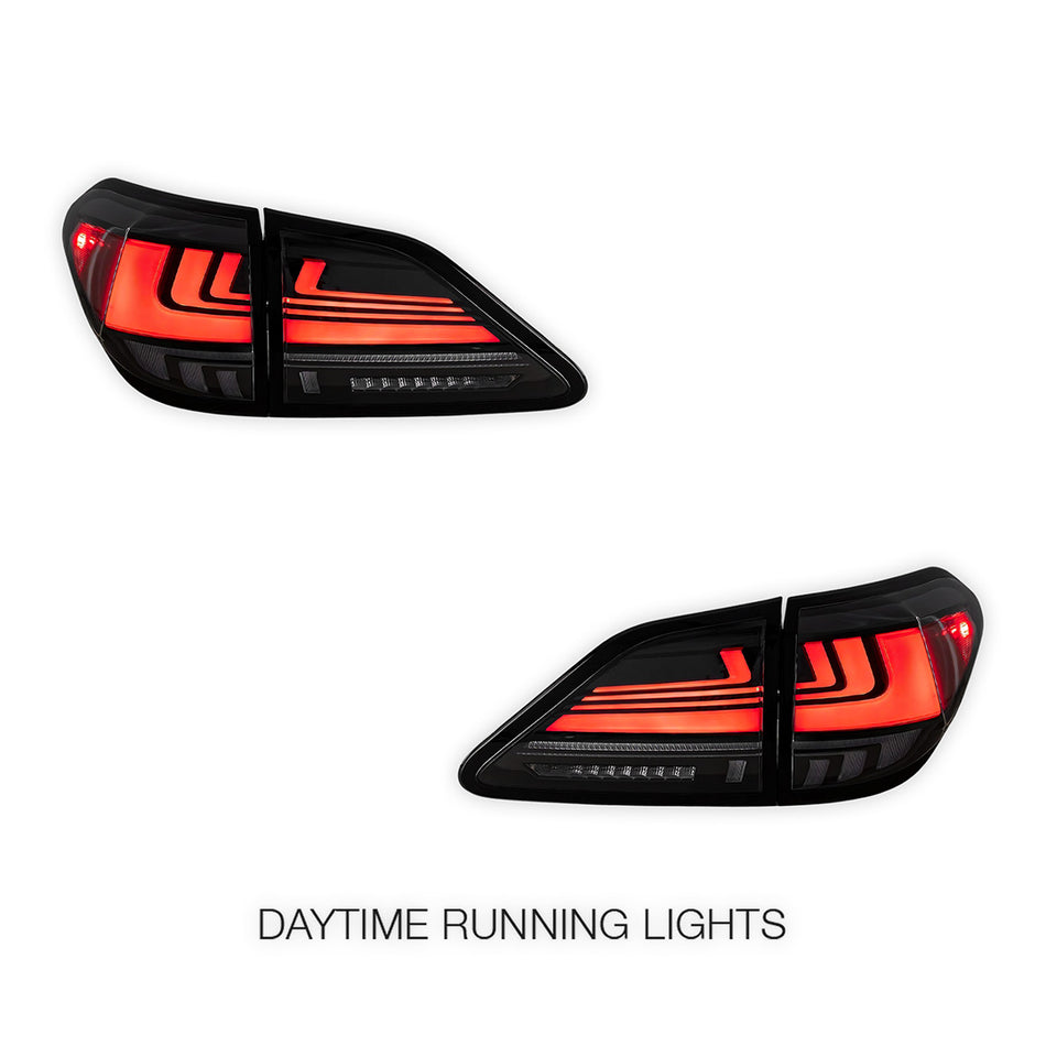 Lexus RX400h MHU38 (2008) Sequential Red Smoked LED Tail Lights LH + RH