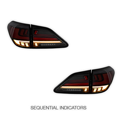 Lexus RX350 GGL15 (2012 - 2014) Sequential Red Smoked LED Tail Lights LH + RH