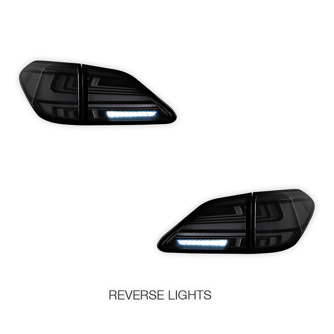 Lexus RX400h MHU38 (2008) Sequential Black Smoked LED Tail Lights LH + RH