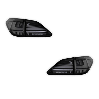 Lexus RX350 GGL15 (2012 - 2014) Sequential Black Smoked LED Tail Lights LH + RH
