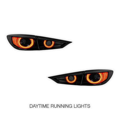 Mazda 3 Axela BM / BN (2014 - 2018) Sequential Smoked LED Tail Lights LH + RH
