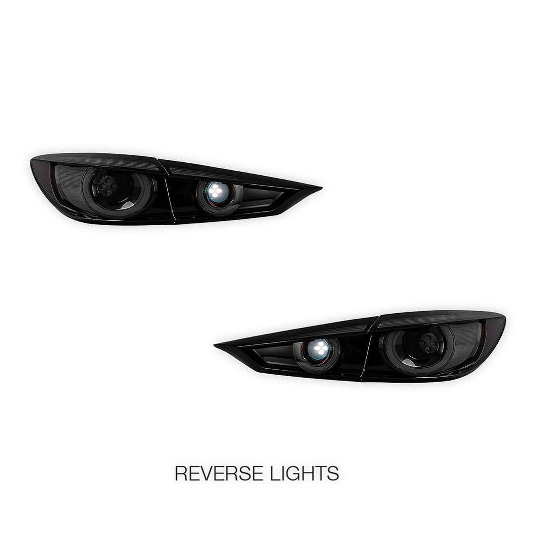 Mazda 3 Axela BM / BN (2014 - 2018) Sequential Smoked LED Tail Lights LH + RH