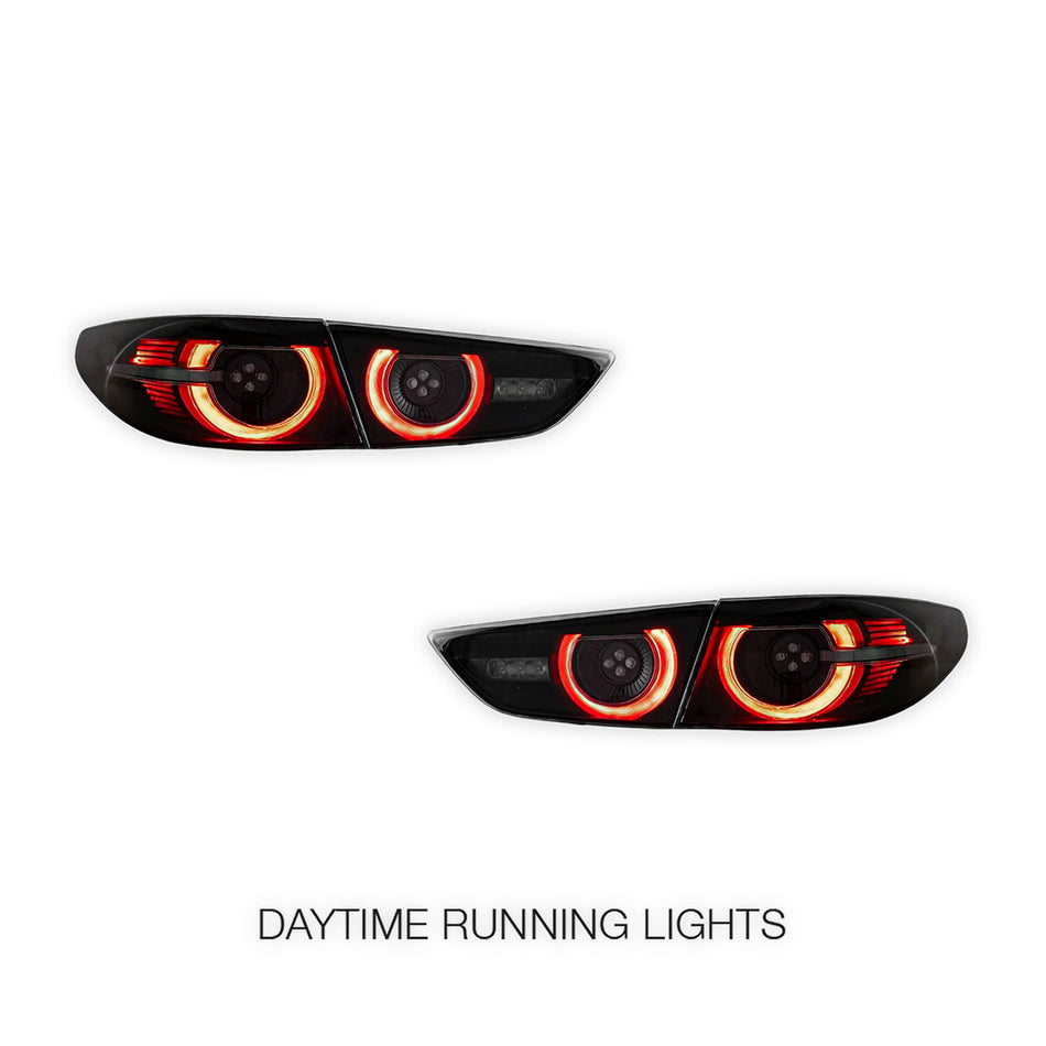 Mazda 3 Axela BP (2019 - 2022) Sequential Smoked LED Tail Lights LH + RH