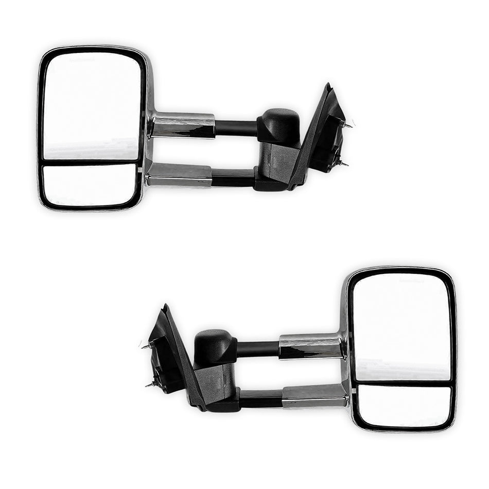 Mazda BT-50 UP / UR (2012 - 2019) Chrome Extendable Towing Side Mirrors