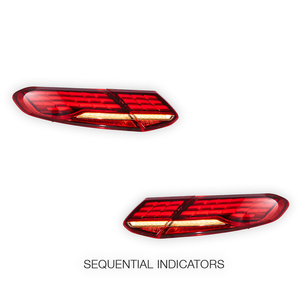 Mercedes-Benz C-Class W205 (2016 - 2021) Sequential Red LED Tail Lights LH + RH