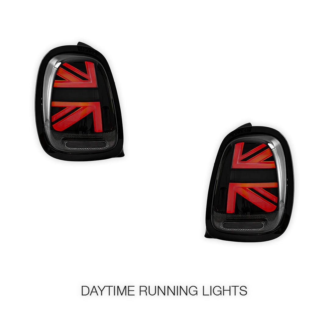 Mini Cooper F55 / F56 / F57 (2014 - 2018) Sequential Smoked Black LED Tail Lights LH + RH