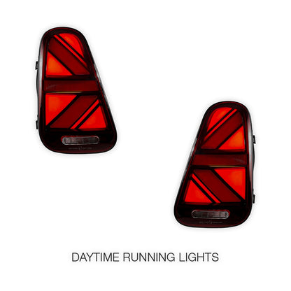 Mini Cooper R50 / R52 / R53 (2001 - 2006) Sequential Red Clear Full LED Tail Lights LH + RH