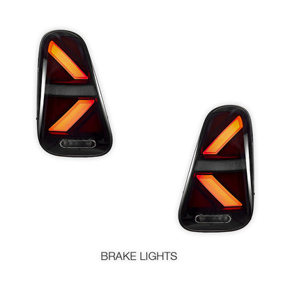 Mini Cooper R50 / R52 / R53 (2001 - 2006) Sequential Smoked Full LED Tail Lights LH + RH