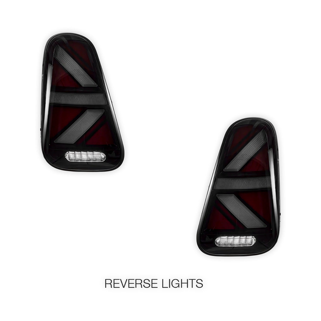 Mini Cooper R50 / R52 / R53 (2001 - 2006) Sequential Smoked Full LED Tail Lights LH + RH
