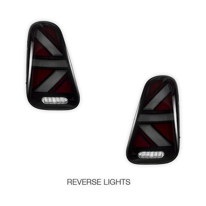 Mini Cooper R50 / R52 / R53 (2001 - 2006) Sequential Smoked Full LED Tail Lights LH + RH