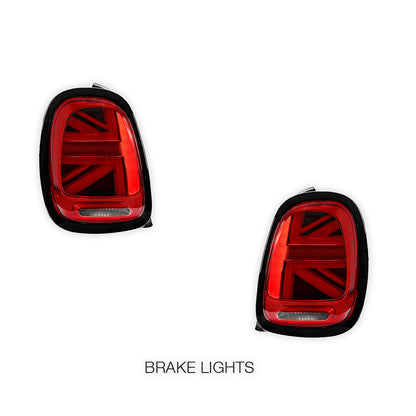 Mini Cooper F55 / F56 / F57 (2014 - 2018) Sequential Red Black LED Tail Lights LH + RH