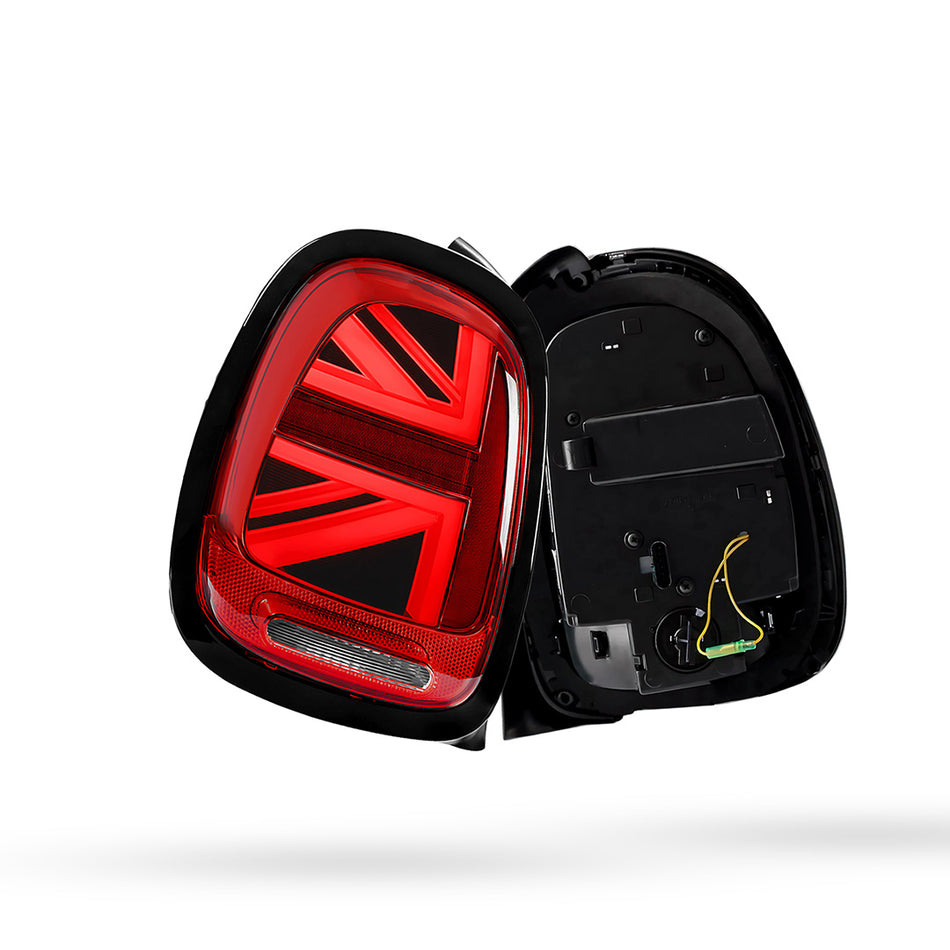 Mini Cooper F55 / F56 / F57 (2014 - 2018) Sequential Red Black LED Tail Lights LH + RH