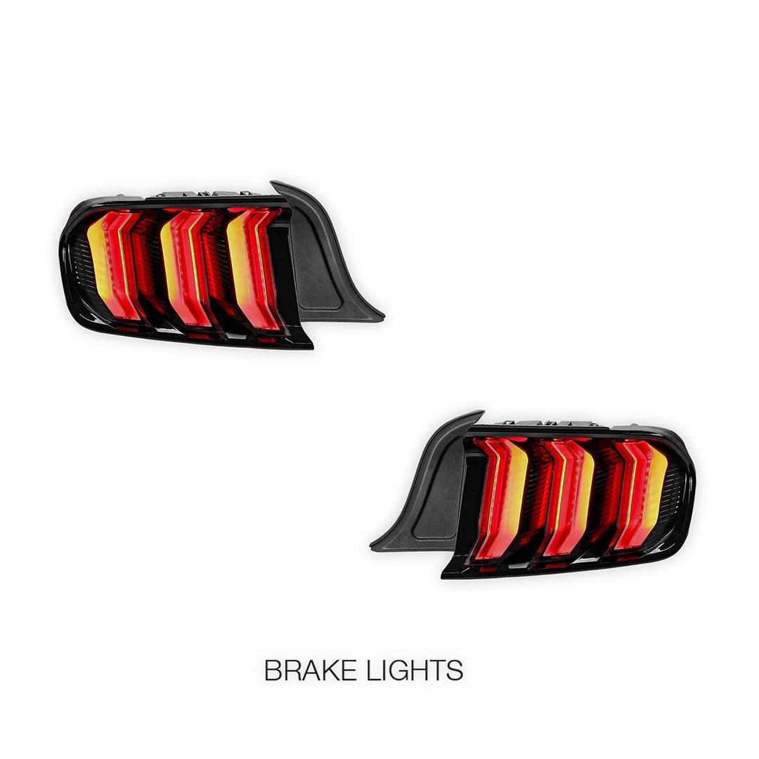 Ford Mustang FM / FN (2015 - 2021) Sequential Smoked Full LED Tail Lights LH + RH
