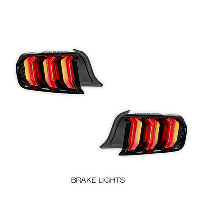 Ford Mustang FM / FN (2015 - 2021) Sequential Smoked Full LED Tail Lights LH + RH