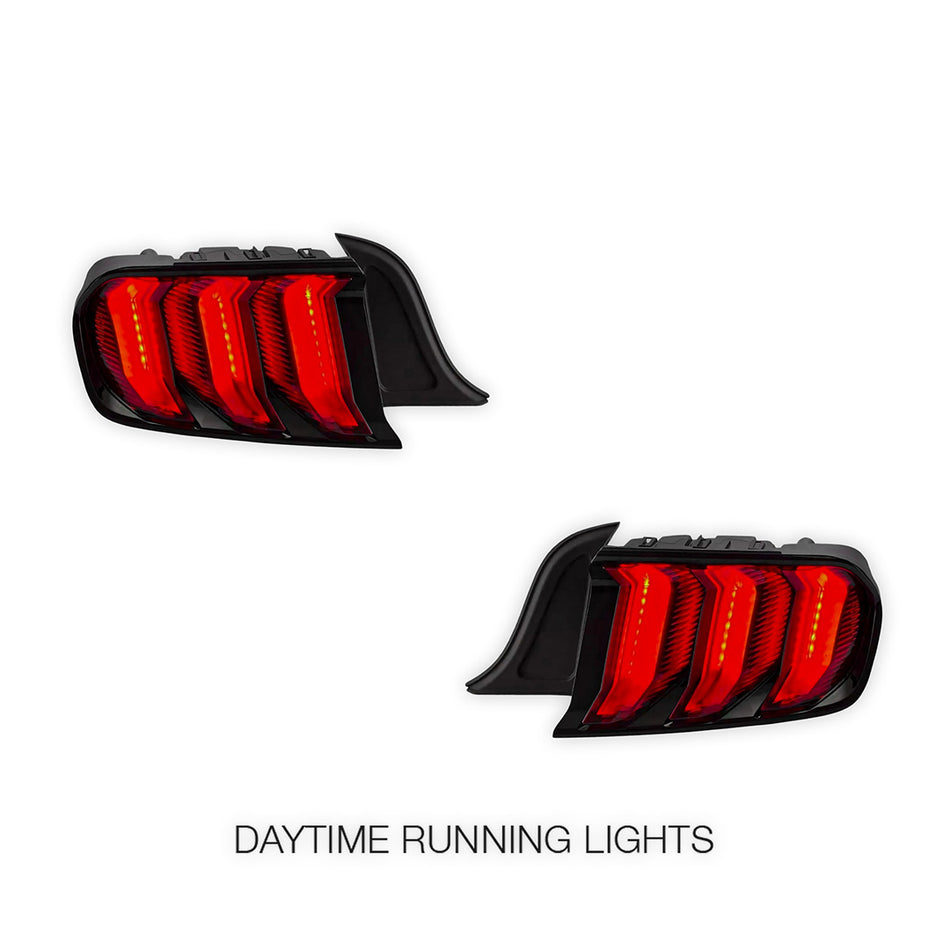 Ford Mustang FM / FN (2015 - 2021) Sequential Smoked Full LED Tail Lights LH + RH