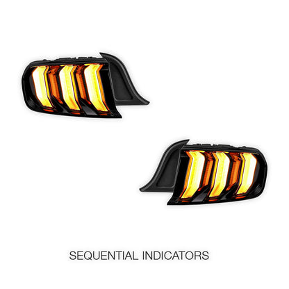 Ford Mustang FM / FN (2015 - 2021) Sequential Red Full LED Tail Lights LH + RH