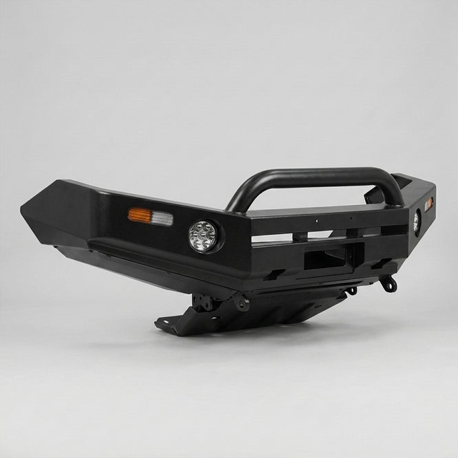 DMS Nissan Navara D23 NP300 (2015 - 2025) Single Hoop Steel Rocker Bull Bar + LED Lights ADR Compliant