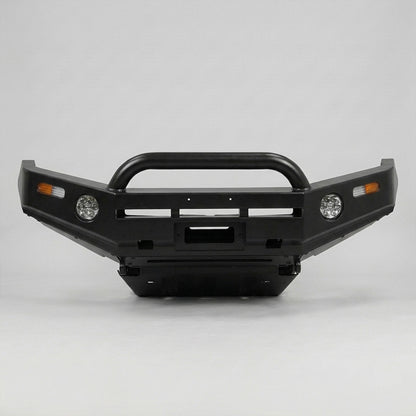 DMS Nissan Navara D23 NP300 (2015 - 2025) Single Hoop Steel Rocker Bull Bar + LED Lights ADR Compliant