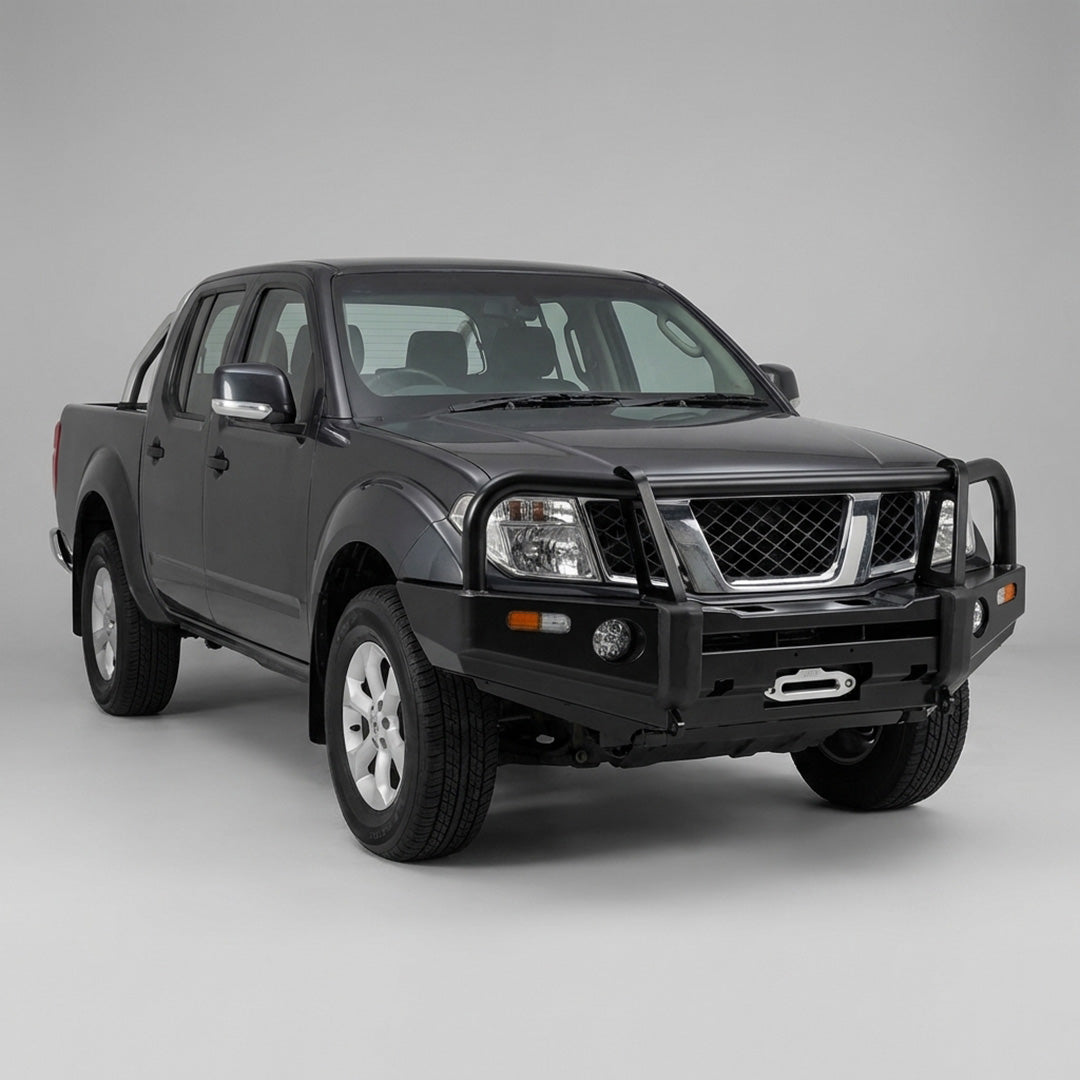 DMS Nissan Navara D40 Spain Built (2010 - 2015) Triple Hoop 63mm 2.5 in. Steel Bull Bar ADR Compliant