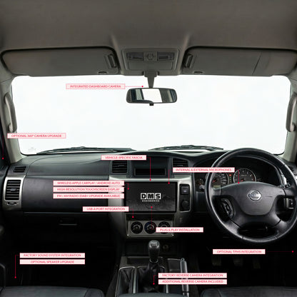 Nissan Patrol GU (2004 - 2015) 7" 9" 13.3" Wireless Android 16 Head Unit for Apple CarPlay / Android Auto