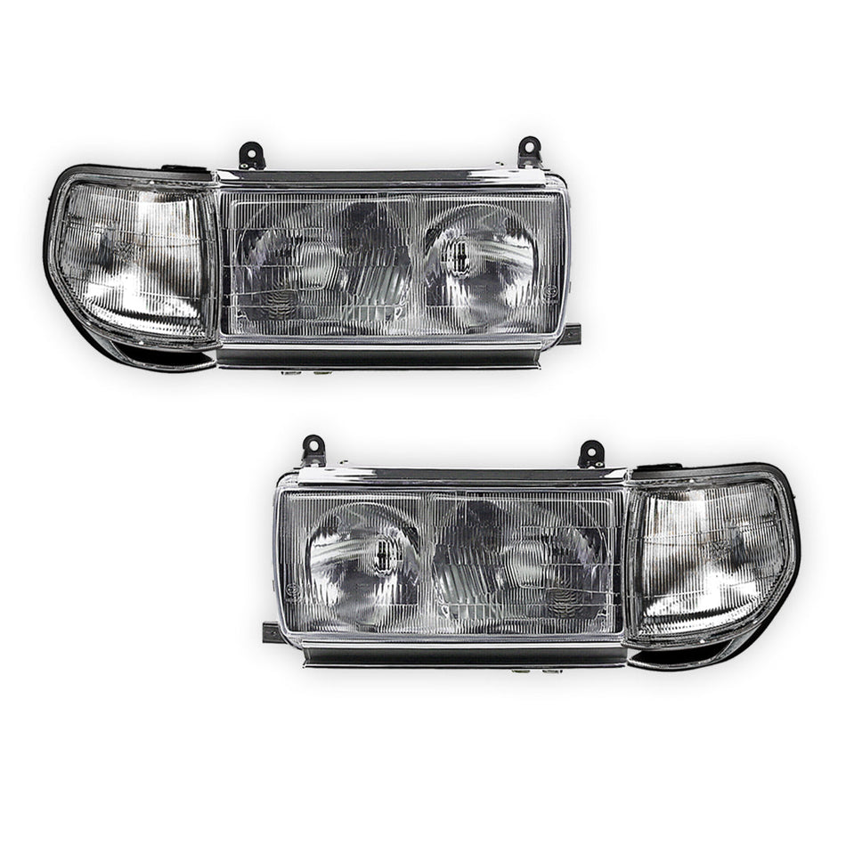 Toyota LandCruiser 80 Series Sahara (1990 - 1998) Headlights & Corner Lights LH + RH