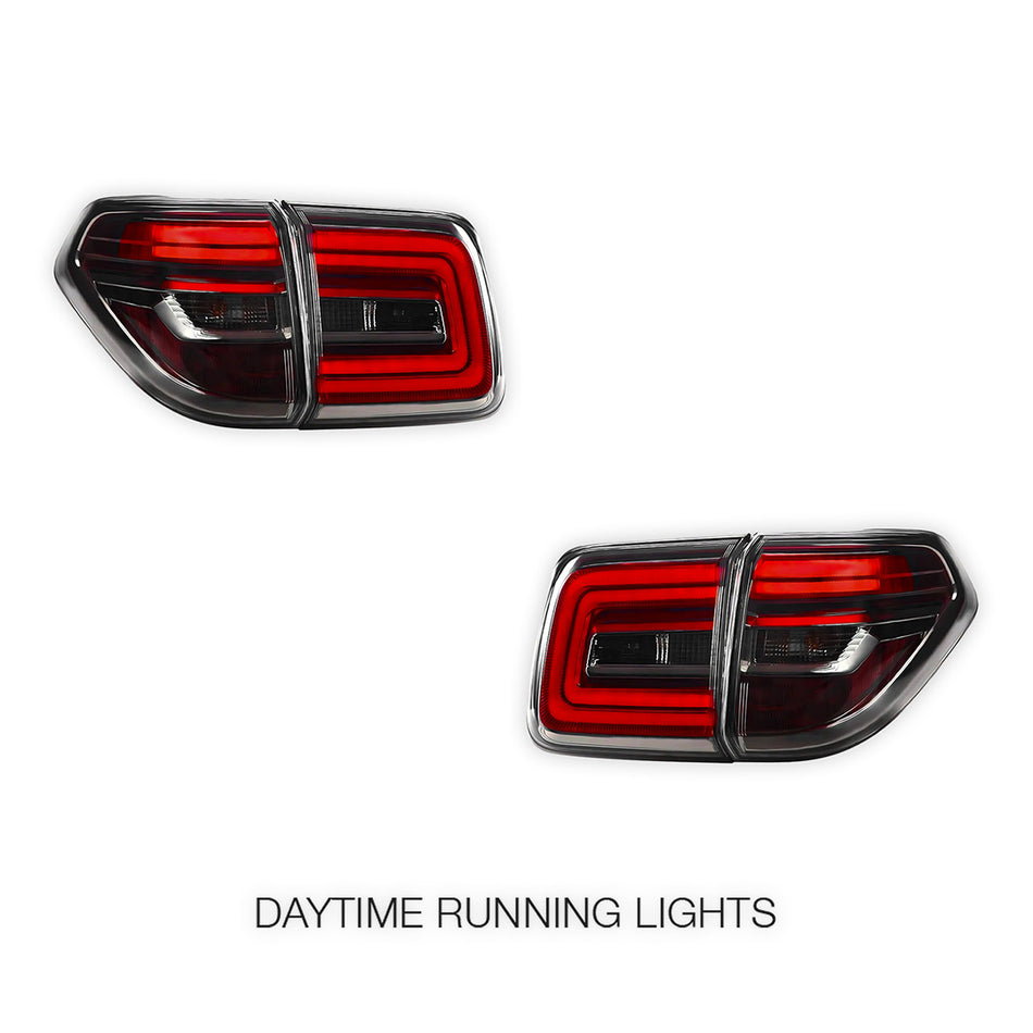 Nissan Patrol Y62 Wagon (2012 - 2022) Nismo Style Smoked Tail Lights LH + RH