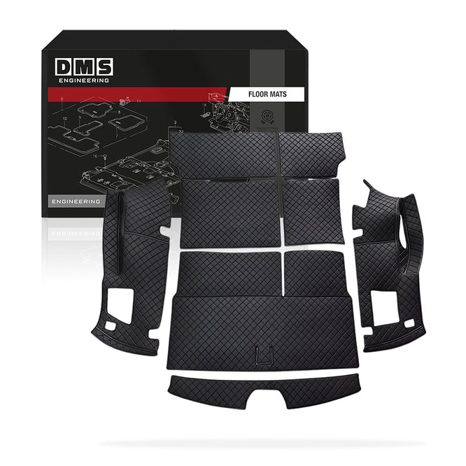 Nissan Patrol Y62 Wagon (2017 - 2024) Leather Boot Mats Complete Set