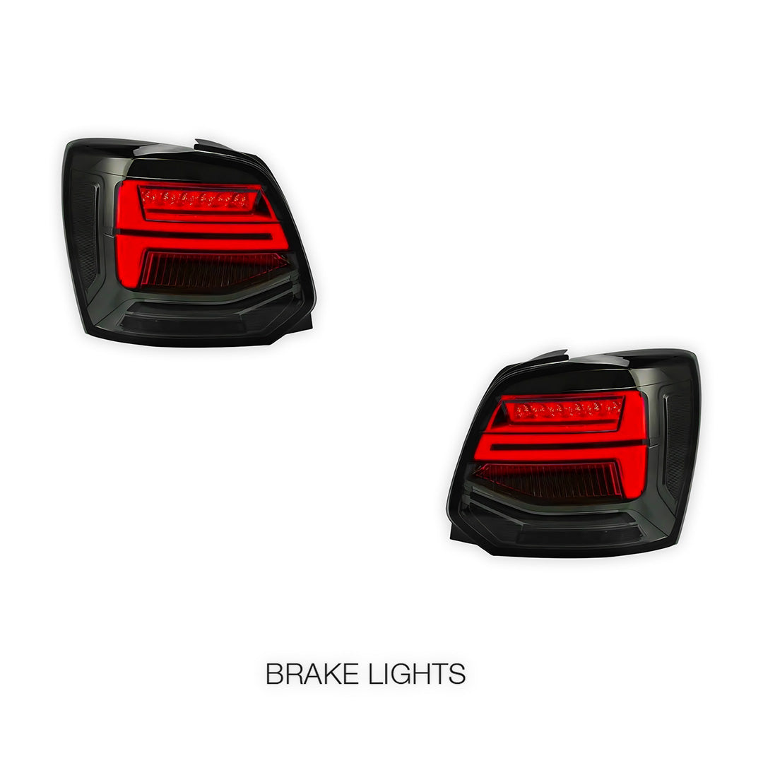 Volkswagen Polo 6R (2009 - 2017) Sequential Smoked LED Tail Lights LH + RH