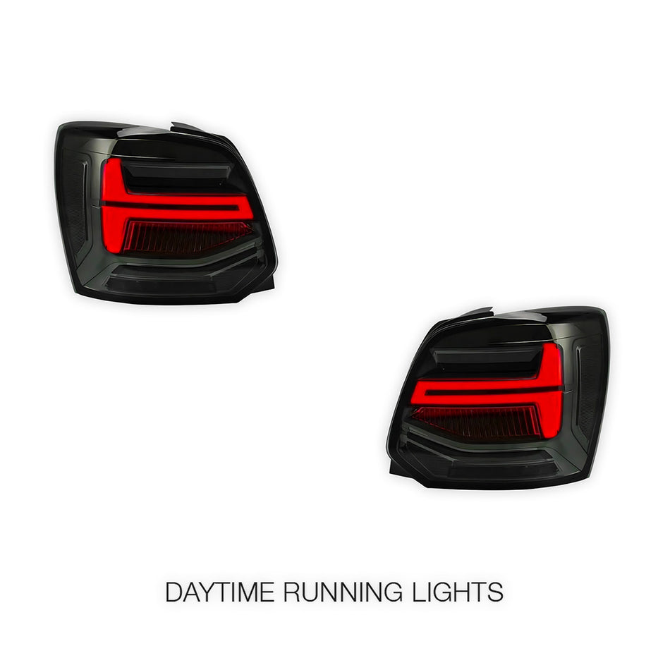 Volkswagen Polo 6R (2009 - 2017) Sequential Smoked LED Tail Lights LH + RH
