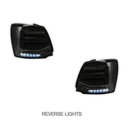 Volkswagen Polo 6R (2009 - 2017) Sequential Smoked LED Tail Lights LH + RH