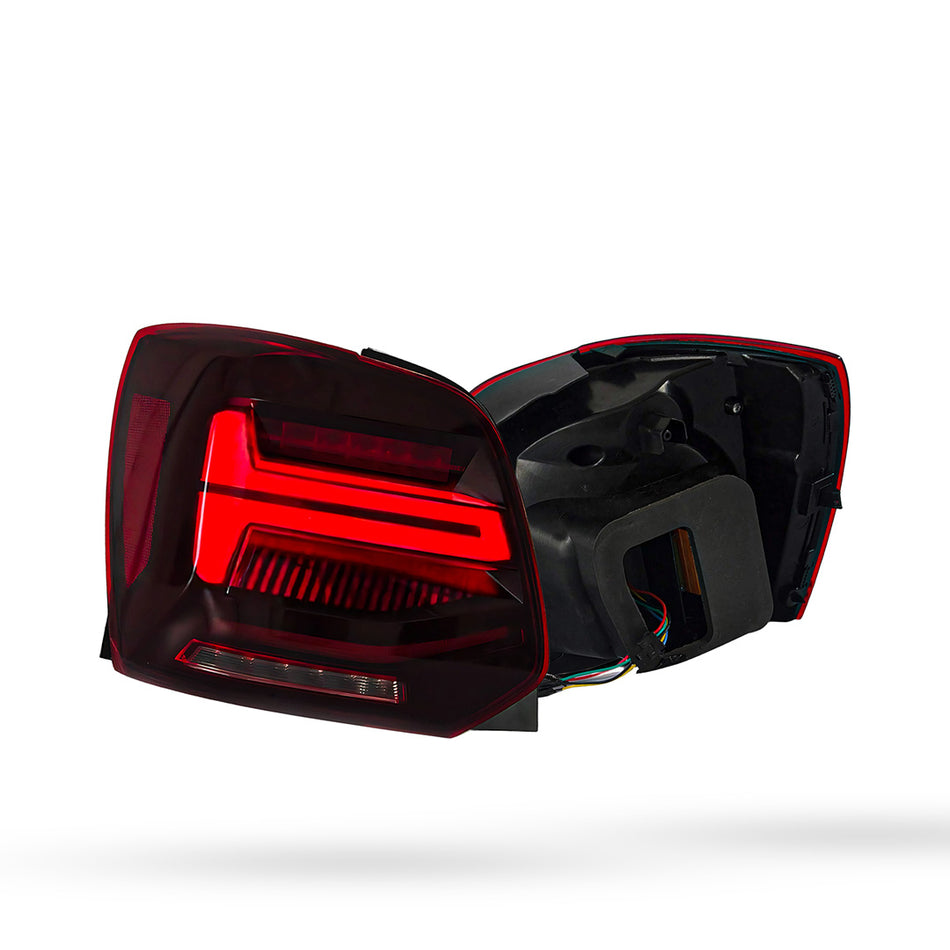 Volkswagen Polo 6R (2009 - 2017) Sequential Red LED Tail Lights LH + RH