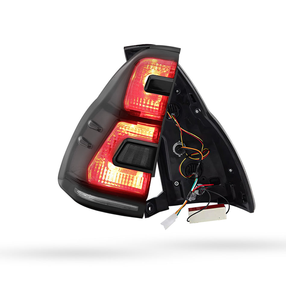 Toyota Prado 120 Series All Models (2003 - 2009) Sequential Smoked LED Tail Lights LH + RH