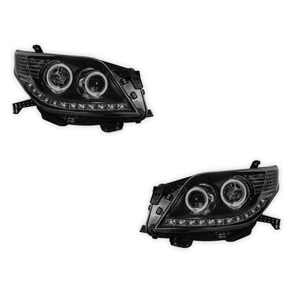 Toyota LandCruiser Prado 150 Series (2009 - 2013) Halo Angel Eyes Headlights LH + RH