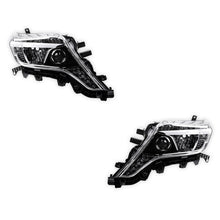 Toyota LandCruiser Prado GRJ150 / KDJ150 Series 2 (2013 - 2017) Black LED DRL Headlights LH + RH