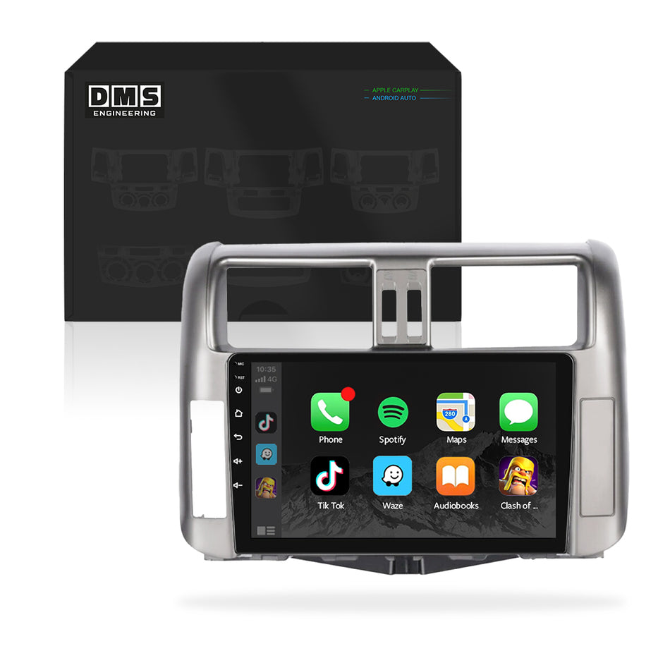 Toyota LandCruiser Prado 150 Series (2009 - 2013) 9" Wireless Android 13 Head Unit for Apple CarPlay / Android Auto