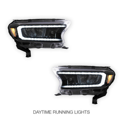 Ford Ranger PX MK2 MK3 (2015 - 2020) Sequential Indicator "FROST" Headlights LH + RH