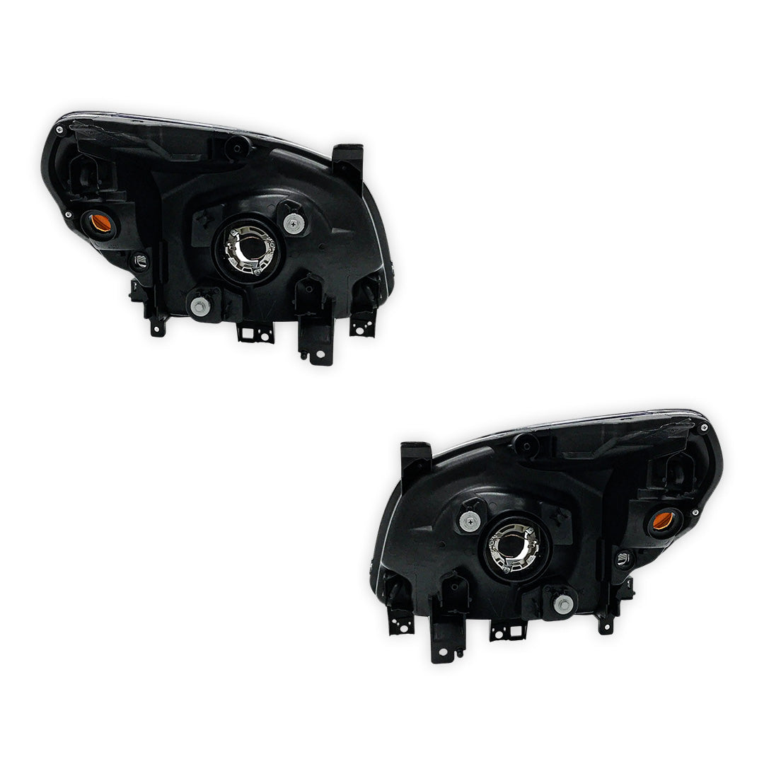 Ford Ranger PK (2009 - 2011) Black OEM Style Headlights LH + RH
