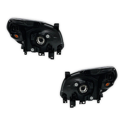 Ford Ranger PK (2009 - 2011) Black OEM Style Headlights LH + RH