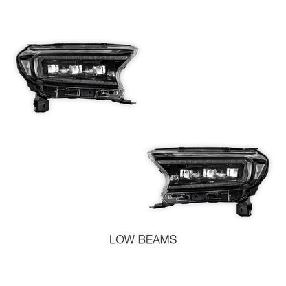 Ford Ranger PX MK2 / MK3 (2015 - 2021) Projector LED Headlights LH + RH