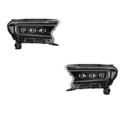 Ford Ranger PX MK2 / MK3 (2015 - 2021) Projector LED Headlights LH + RH